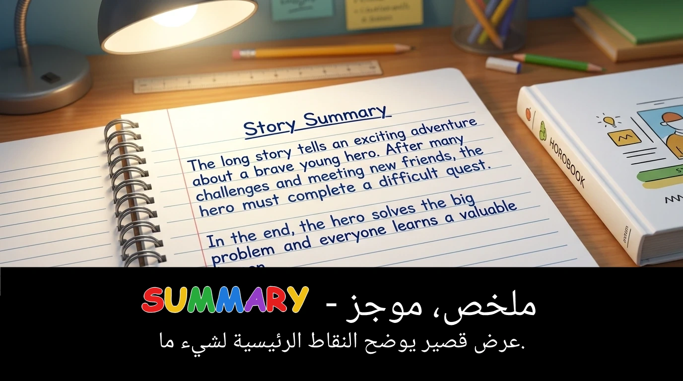 Arabic Illustration for summary